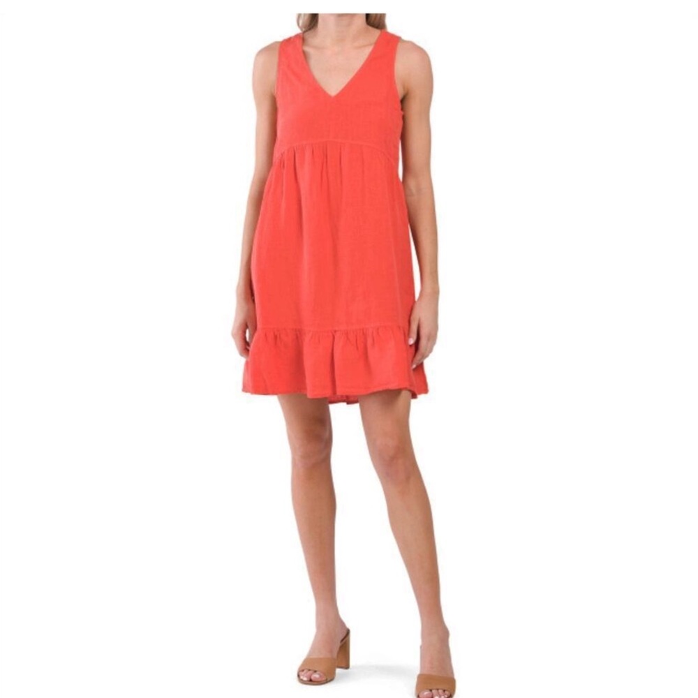 ❤️❤️ Cynthia Rowley Women's V-neck Sleeveless Coral Dress❤️❤️size X-LARGE